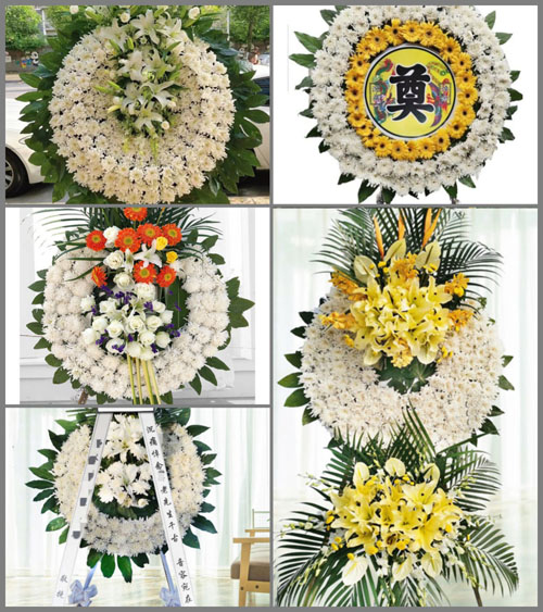 河南南阳社旗县陌陂乡黑土流村花圈速递